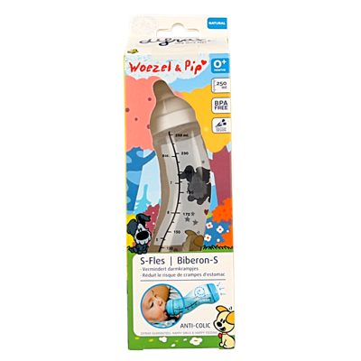 S-fles 250ml Woezel & Pip 1 Stuks S-fles 250ml Woezel & Pip 1 Stuks