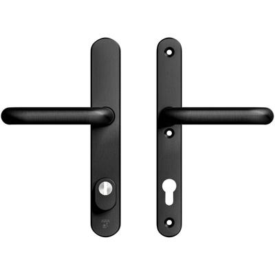 AXA veiligheidsbeslag smal kruk/kruk - SKG*** met kerntrekbeveiliging - Oval Plus kruk U - PC92 - zwart