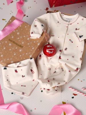 3-delig babyset Kerstmis ecru
