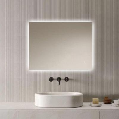 Loxa - Rechthoekige Badkamerspiegel Livorno met led 80x60cm - Dimbaar - 3 Led standen - Condensvrij vlak - Duurzame kwalieit - Eenvoudige installatie