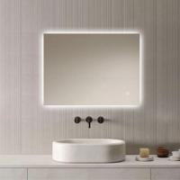 Loxa - Rechthoekige Badkamerspiegel Livorno met led 80x60cm - Dimbaar - 3 Led standen - Condensvrij vlak - Duurzame kwalieit - Eenvoudige installatie - thumbnail