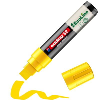 Paintmarker edding 52 eco waterbasis 4-15mm geel Paintmarker edding 52 eco waterbasis 4-15mm geel