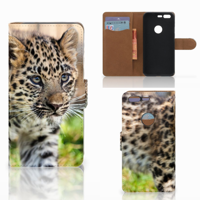 Google Pixel Telefoonhoesje met Pasjes Baby Luipaard - thumbnail