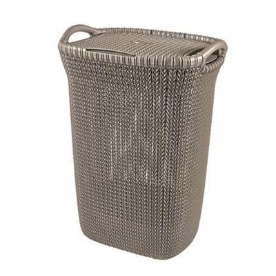 Curver knit wasbox 57 liter bruin Curver knit wasbox 57 liter bruin