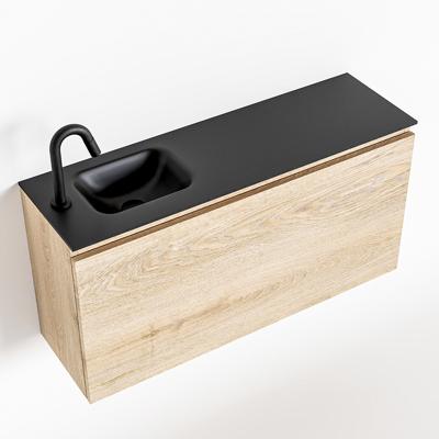 MONDIAZ OLAN 100cm toiletmeubel washed_oak. LEX wastafel urban links 1 kraangat MONDIAZ OLAN 100cm toiletmeubel washed_oak. LEX wastafel urban links 1 kraangat