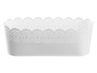 LIVARNO home Bloempot (ovaal groot wit) - thumbnail