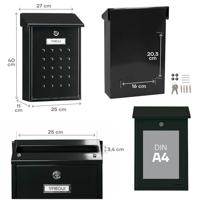 Brievenbus zwart Premium Arregui Talen Tools - Talentools - thumbnail