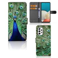 Samsung Galaxy A53 | Telefoonhoesje | Met pasjeshouder | Pauw - thumbnail