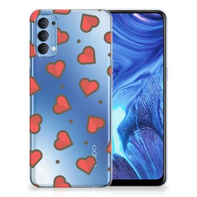 OPPP Reno 4 TPU bumper Hearts OPPP Reno 4 TPU bumper Hearts