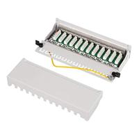 LogiLink Professional Cat.6 (250 MHz) patchpaneel - verdeelpaneel, tafel/wand/desktop, STP (afgeschermd) 12-poort (RJ45) - thumbnail
