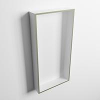 MONDIAZ EASY Nis 59,5x29,5cm in solid surface kleur Army | Talc. 1 vak geschikt voor in- of opbouw - thumbnail