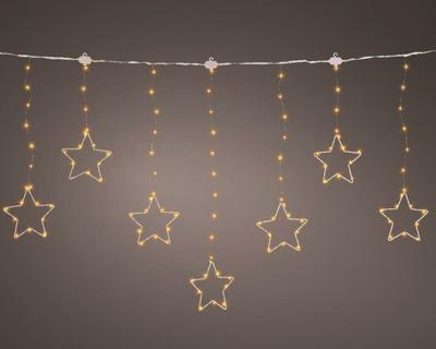 Lichtgordijn sterren 156LED 120x60cm