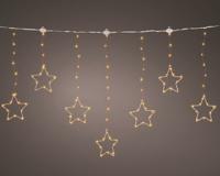 Lichtgordijn sterren 156LED 120x60cm - thumbnail