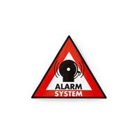 Waarschuwingssticker alarmsysteem - thumbnail