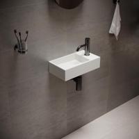 Fontein Ideavit Solidcube 40x22x10 cm Solid Surface Mat Wit Ideavit - thumbnail