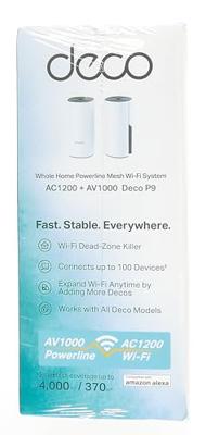 Toegangspunt TP-Link Deco P9 WiFi WIFI 5 Ghz Mesh 300 Mbps (2 uds) Toegangspunt TP-Link Deco P9 WiFi WIFI 5 Ghz Mesh 300 Mbps (2 uds)