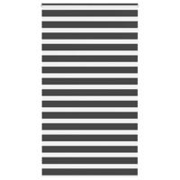 VidaXL Zebra rolgordijn 125x230 cm stofbreedte 120,9 cm zwart - thumbnail