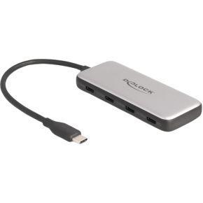 DeLOCK 64261 interface hub USB 3.2 Gen 1 (3.1 Gen 1) Type-C 10000 Mbit/s Zwart, Grijs DeLOCK 64261 interface hub USB 3.2 Gen 1 (3.1 Gen 1) Type-C 10000 Mbit/s Zwart, Grijs
