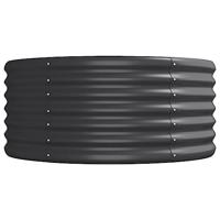 VidaXL Plantenbak 512x80x36 cm gepoedercoat staal antracietkleurig - thumbnail