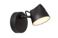 Lucide MILNE - Wandlamp - LED Dimb. - 1x8W 2700K - Zwart - thumbnail