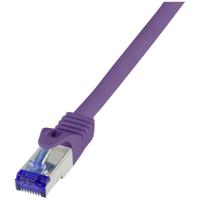 LogiLink C6A079S RJ45 Netwerkkabel, patchkabel CAT 6A S/FTP 5.00 m Violet 1 stuk(s) - thumbnail