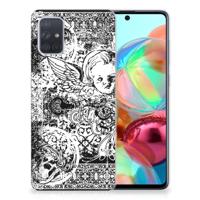 Silicone Back Case Samsung Galaxy A71 Skulls Angel - thumbnail