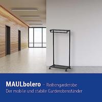 Maul Staande kapstok 9424490 MAULbolero (b x h x d) 78 x 166 x 46 cm Metaal Zwart 1 stuk(s) - thumbnail