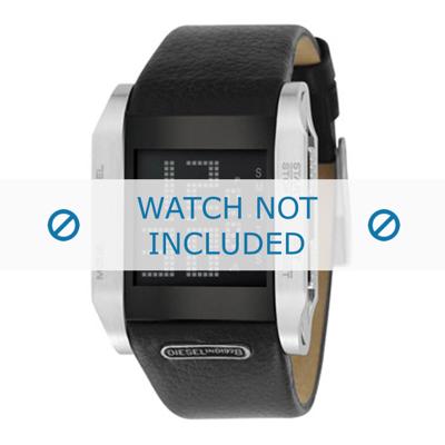 Diesel horlogeband DZ7076 Leder Zwart