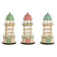 Decoratieve figuren Home ESPRIT Blauw Groen Roze 13 x 13 x 27,5 cm (3 Stuks) - thumbnail