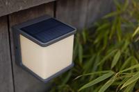 Zonne energie solar kubus lamp &apos;Doblo&apos; led lamp 11 cm - thumbnail