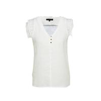 LOLALIZA geweven top met kant wit - thumbnail