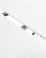 Kave Home Uitschuifbare Ovale Eettafel 'Oqui' 140 - 220 x 90cm, kleur Wit - thumbnail