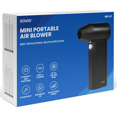 Savio MD-01 bladblazer 60 W 7,4 V 140 km/h Lithium-Ion (Li-Ion)