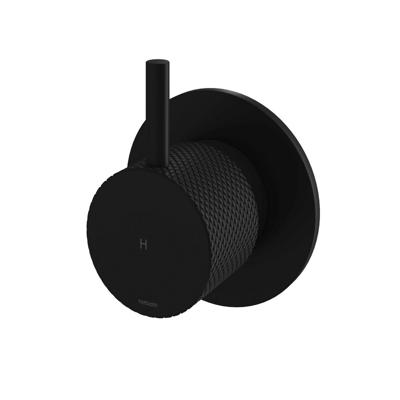 Inbouw Stopkraan Hotbath Cobber X Warm Mat Zwart (excl. inbouwdeel)