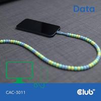 club3D CAC-3011 USB-C Adapter [1x USB-C stekker - 1x USB-C stekker] Blauw 2 m - thumbnail