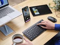Trust Lyra Multi-Device Wireless Keyboard & Mouse Toetsenbord Zwart - thumbnail