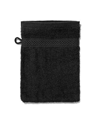 HEMA Washand zware kwaliteit zwart (zwart)