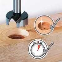Wolfcraft Houtcilinderboren | Ø15-35 mm | Lengte 90 mm | 5-delig - 1002000 - thumbnail