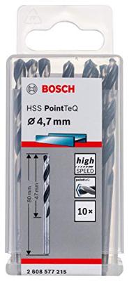Bosch Accessoires 10X Metaalboor HSS Pointeq 4,7mm - 2608577215 Bosch Accessoires 10X Metaalboor HSS Pointeq 4,7mm - 2608577215