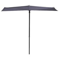 Madison balkonparasol sun wave 270x150 cm saffierblauw - thumbnail