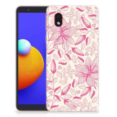 Samsung Galaxy A01 Core | TPU Case | Pink Flowers