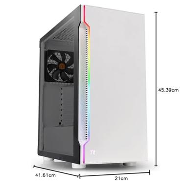 H200 TG Snow RGB - Midtowermodel - ATX - inclusief 120mm fan - RGB verlichting - zonder voeding - wit H200 TG Snow RGB - Midtowermodel - ATX - inclusief 120mm fan - RGB verlichting - zonder voeding - wit
