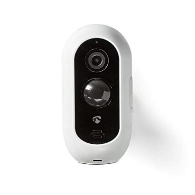 SmartLife Camera voor Buiten - Wi-Fi - Full HD 1080p - IP65 - Max. batterijduur: 6 Maanden - Cloud Opslag (optioneel) / microSD (niet inbegrepen) - 5 V DC - Met bewegingssensor - Nachtzicht - Wit