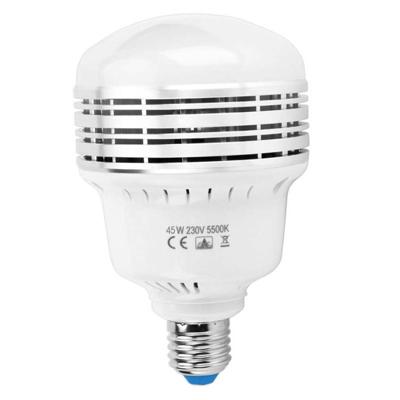 MANTOO PGL45 45W 230V 5500K 5460LM LED gloeilamp voor fotografie verlichting