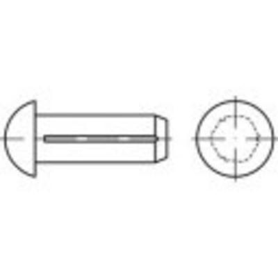 TOOLCRAFT TO-5451798 Halfronde kerfnagel 2 mm Messing 200 stuk(s)