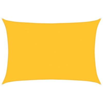 Zonnezeil 160 g/m rechthoekig 5x7 m HDPE geel Zonnezeil 160 g/m rechthoekig 5x7 m HDPE geel