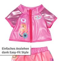Baby Born Fiets Outfit 43 cm Roze/Oranje - thumbnail
