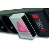 Techly I-CASE STRIP-91U stroomverdelereenheid (PDU) 1U aluminium, zwart 9 AC-uitgangen - stroomverdelereenheden (PDUs) (standaard, 1U, single fase, horizontaal, aluminium, zwart) - thumbnail