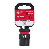 Milwaukee Accessoires SHOCKWAVE Krachtdop 1/2" kort 15 mm | 1 stuk - 4932480309 - thumbnail