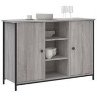 Dressoir 100x35x70 cm bewerkt hout grijs sonoma - thumbnail